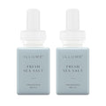 Pura & ILLUME Home Scent Refill - Smart Air Diffuser - Up to 120-Hours of Luxury Fragrance per Refill - Home Essential - Clean & Safe Diffuser Fragrance - 2 Pack, Fresh Sea Salt