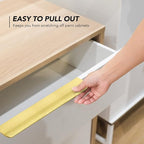 Ravinte Hardware 12 Pack Gold Cabinet Handles, 11.8 Inch (300mm) Finger Edge Pulls, 8.8 Inch Hole Center, Finger Pulls for Cabinets