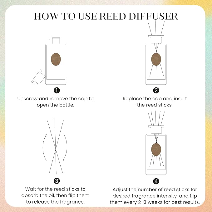 M&SENSE 10.14 oz Large Reed Diffuser Set | Oud Wood Scent Oil Diffuser with Sticks | Hotel Collection Non-Toxic Essential Oil |for Bedroom Bathroom Living Room