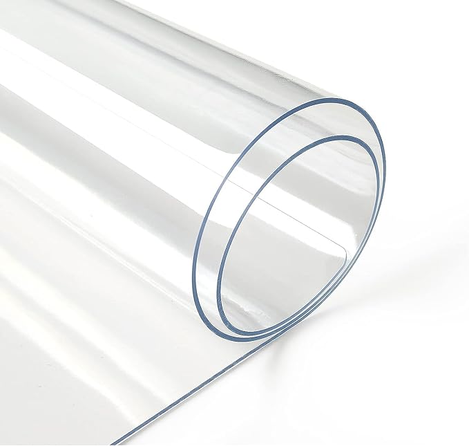 Deep Dream 1.5mm Clear Desk Cover Protector, 36×51 Inch Clear Desk Cover, Clear Desk Mat, Table Cover Tablecloth Protector Rectangle, Table Protector for Dining Room Table