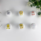 6pcs 1.5" Ceramics Cute Nursery Cabinet Dresser Drawer Knobs Kids Animal Drawer Pulls (Tiger)