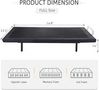 SHA CERLIN Electric Adjustable Bed Base, Ergonomic Upholstered Full Size Bed Frame with Upgraded Motors and Wireless Remote Control, Independent Head and Foot Incline, Assembly Required