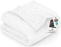 Utopia Bedding Fleece Blanket Queen Size White 300GSM Luxury Anti-Static Fuzzy Soft Microfiber Bed Blanket (90x90 Inch)