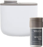 Westin Mini Home Diffuser & Fragrance Refill | Authentic White Tea Scent | Luxury Hotel Diffuser | Up to 300 Hours | Notes of White Tea, Cedar, Vanilla | Waterless Fragrance Plug-in Wall Diffusers
