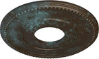 Ekena Millwork Bradford Ceiling Medallion, Bronze Blue Patina