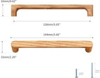 Burlywood Round 5 in 2 pcs Wooden Drawer Pulls Handle pulls for cabinets Kitchen Cabinet Drawer pulls Cabinet Door Pull