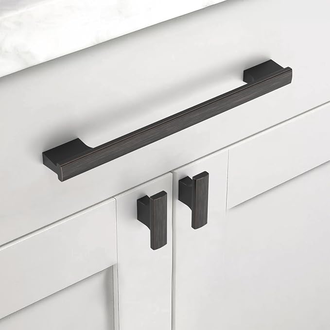Asidrama 10 Pack 7.5 Inch(192mm) Oil Rubbed Bronze Kitchen Cabinet Handles, Cabinet Pulls Kitchen Cabinet Hardware for Cupboard Drawer Pulls
