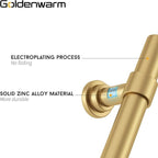 goldenwarm 10 Pack Gold Cabinet Handles 3-3/4 Inch Kitchen Cabinet Handles Matte Gold Kitchen Drawer pulls for Dresser Bathroom Modern Hardware,Zinc Alloy Base