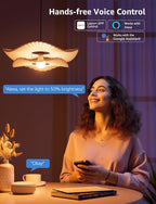Lepro B1 AI Smart Light Bulbs - RGBWW Color Changing LED Bulb Works with Alexa & Google Assistant, AI Voice Control, Music Sync, A19 E26 Base, 8.5W 800Lumen, 2.4GHz WiFi & Bluetooth, 1 Pack（NO Remote
