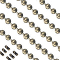 Vinaco Pull Chain Extension, 2 Pack 36 inch Fan Chain Extender with 6 Strong Matching Connectors, Strong Bearing & Rustproof #6 Size Pull Chain for Ceiling Fan Pull Chain