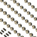 Vinaco Pull Chain Extension, 2 Pack 36 inch Fan Chain Extender with 6 Strong Matching Connectors, Strong Bearing & Rustproof #6 Size Pull Chain for Ceiling Fan Pull Chain