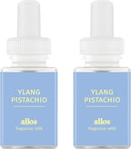 Pura and Allos - Fragrance Refill for Smart Home Air Diffusers - Aromatherapy Scents for Home - up to 120-Hours of Premium Fragrance per Vial - 2 Pack - Ylang Pistachio (Calm)
