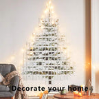 132 Feet 400 LEDs Copper Wire String Lights with Switch, Christmas Lights Indoor Decoration for Party Wedding Bedroom, Fairy Lights Plug in with Remote, 8 Scene Modes, Dimmable Warm White