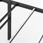 Best Price Mattress King Size Black Metal Bed Frame with 18 Inch Style