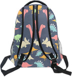 Custom Children's Name School Backpack Personalized Schoolbag Colorful DinosaurTravel Bag for Teens Girls Boys