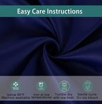 BONZER Mix and Match Curtains - 2 Pieces Branch Print Sheer Curtains and 2 Pieces Blackout Curtains for Bedroom Living Room Grommet Window Drapes, 54x63 Inch/Panel, Indigo, Set of 4 Panels