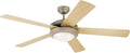Westinghouse 7234100 Comet Indoor Ceiling Fan with Light, Brushed Pewter