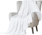 Walensee Fleece Blanket Plush Throw Fuzzy Lightweight (King Size 108x90 White) Super Soft Microfiber Flannel Blankets for Couch, Bed, Sofa Ultra Luxurious Warm and Cozy for All Seasons