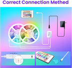 GUPUP WiFi Led Lights 50 ft, Smart App Controlled Led Strip Lights, Compatible with Alexa and Google Assistant Devices, Voice Control,Music Sync,Color Changing Tape Lighting
