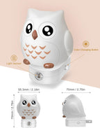 DORESshop Owl Night Lights Plug Into Wall, Cute Night Light for Kids, 8-Color LED Night Light with Dusk to Dawn Sensor, Decorative Nightlight for Kid Room, Bathroom, Bedroom, Children Gift, 1 Pack