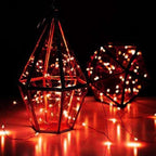 YKB 6 Pack Red LED Fairy Starry String Lights with 20 Mini LEDs on 6.6FT/2M Copper Wire, Fairy Lights Powered by 2xCR2032(Incl) Batteries, for Wedding Table Holiday Halloween Christmas Decorations