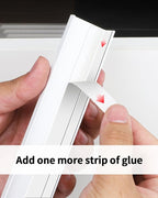 5 Pack 6 inch self Adhesive Cabinet pulls Finger pulls Drawer Pull Stick on Handles Bright White Adhesive Cabinet Handles Finger pulls for cabinets Concealed Edge Seam Flat