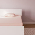 Signature Design by Ashley Full Size iKidz 7 Inch Firm Gel Memory Foam Mattress with Stretch Knit Cover & Pillow Included, Pink Coral, Fiberglass Free, Mattress in A Box