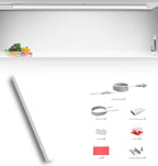 Under Cabinet Lighting Plug in, 16 Inch 1 Pc, Linkable AC120V 3CCT 3000K/4000K/5000K Ultra Slim, LED Under Cabinet Lights for Counter Light, Kitchen, Shelf, Sink, Workshop, Desk, White