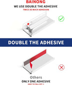 5 Pack 3 inch self Adhesive Cabinet pulls Silvery Finger pulls for cabinets Stick on Handles Concealed Cabinet Handles Edge pulls for Drawer Pull Seam Drawer Flat