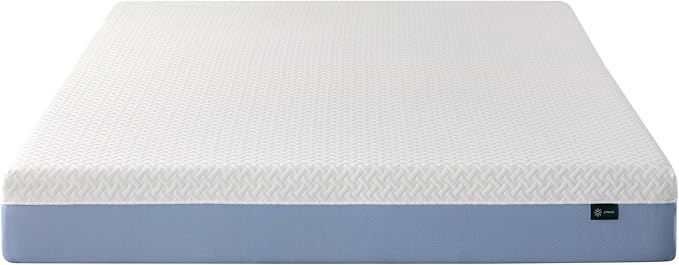 ZINUS 8 Inch Queen Cooling Essential Memory Foam Mattress [NewVersion], Fiberglass Free, Medium Feel, Breathable Cooling Layers, Certified Safe Materials