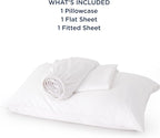 Bedsure Cooling Sheets Twin, Rayon Derived from Bamboo, Cooling Sheets, Breathable & Soft, Deep Pocket Up to 16 Inches, Hotel Luxury Silky Bedding for Hot Sleepers, White