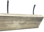 Wall Mounted Coat Rack,Wooden Entryway Vintage Rustic Coat Rack Hat Hanger Rack Zinc die-cast 3-Hook Rail for The Entryway, Bathroom, Bedroom, Kitchen, Mudroom (3 Hooks, Pinewood)