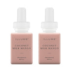 Pura & Illume Home Scent Refill - Smart Home Air Diffuser - Up to 120-Hours of Luxury Fragrance per Refill - Spring & Summer Fragrance - 2 Pack, Coconut Milk Mango