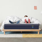 Coolvie Firm King Size Mattress 12 Inch for Adults, Hybrid King Mattress in a Box with Cooling Memory Foam, Pocket Spring for Motion Isolation, Extra Lumbar & Shoulder Support for Pain Relief, 80"x76"