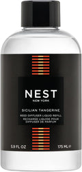 NEST New York Reed Diffuser Liquid Refill, Sicilian Tangerine - 5.9 fl oz - Fragrance for Up to 90 Days - Flame Free
