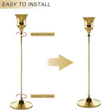 Candlestick Holders Gold, 9 Packs Taper Candle Holder for Candlesticks, Candle Sticks Holder Decor for Home Decor