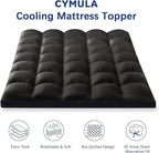 CYMULA Twin Mattress Topper, Cooling Mattress Pad Cover, Extra Thick Pillow Top Mattress Topper with 8-21 Inch Elasticated Deep Pockets, Plush Down Alternative Fill Mattress Protector