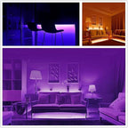 ACONDE 6.56 feet Battery Powered LED Strip Lights, 24 Keys Remote Controlled, DIY Indoor Decoration, 2 Pack