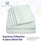 Twin Size Bed Sheets - 4 Piece 1500 Supreme Collection Fine Brushed Microfiber Deep Pocket Twin Sheet Set Bedding - 1 EXTRA PILLOW CASES, GREAT VALUE, Twin, Mint