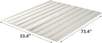 ZINUS Compack Fabric Covered Wood Slats, Bunkie Board, Box Spring Replacement, Full, Natural