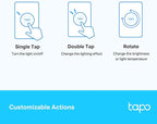 Tapo TP-Link Smart Button | Wireless Remote Dimmer Switch | 3-Way Control | Tap & Rotate HUB Required | 1+ Year Battery Life
