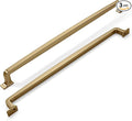 khtumeware | Appliance Handle Pull | Brushed Satin Brass | 18 in (457 mm) Center-to-Center Drawer Pull | 3 Pack| Kitchen and Bathroom Cabinet Hardware | Furniture Hardware
