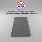 Zayton, 1.5” Split Wood Bunkie Board Twin Size, Bunkieboard for Bed Support - Fully Assembled, Low Profile Support, Slats Design for Ventilation, Box Spring Alternative