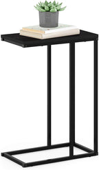 Furinno Camnus Modern Living C Shaped Sofa Side Table, 9.8 in x 17.9 in x 25 in, Americano