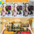 comzler 8 Pack Candelabra LED Light Bulbs E12 Base 60 Watt Equivalent, 2700K Warm White B11 Chandelier E12 Small Base Type B Light Bulbs Shape, 600 Lumens Ceiling Fan Light Bulbs, No-Dimmable