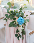 JOYLEX Artificial Flowers Realistic Roses, 25pcs Real Looking Fake Roses with Stem for DIY Wedding Bouquets Centerpieces Bridal Shower Party Home Romantic Decorations (Regular 3" - 25pcs, Light Blue)