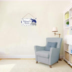Personalized Cute Elephant Signs - Funny Cartoon Wall Decor for Kids Room, Girls Living Room, Boys Bedroom & Little Man Cave - Custom Name Wooden Sign