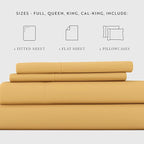 Linen Market Bed Sheets for California King Size Bed (Gold) - Sleep Better Than Ever with These Soft and Cooling California King Sheets - Deep Pocket Fits 16" Thick Beds - 4 Piece Cal King Sheet Set