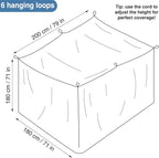 Mosquito Net for Single to King-Sized Beds – No Openings & 6 Hanging Loops – Decorative Rectangular Shape for Home & Travel – Bed Canopy Hanging Kit & Carrying Bag Included