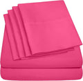 King Size Bed Sheets - 6 Piece 1500 Supreme Collection Fine Brushed Microfiber Deep Pocket King Sheet Set Bedding - 2 Extra Pillow Cases, Great Value, King, Fuschia